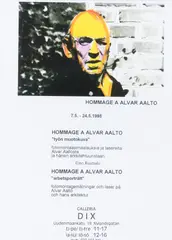 Eino Ruutsalo, Hommage á Alvar Aalto, mixed media on paper
