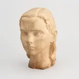 Ben Renvall, Head of a woman, ceramic