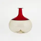 Tapio Wirkkala, carafe "Bolle", red and clear glass