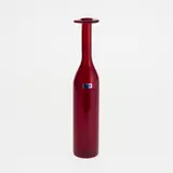 Oiva Toikka, A bottle, ruby coloured glass bottle