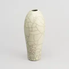 A vase by Toini Muona, White craquered ceramic, offered Oct 2026