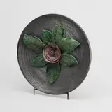 Eila Munkki, Wall decoration plate, glazed ceramic