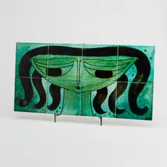 Relief by Eila Munkki, glazed ceramic, offered Oct 2026