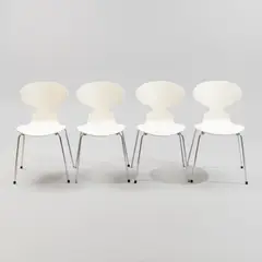 Arne Jacobsen, Chairs, 4 pcs, Fritz Hansen