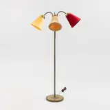 Harald Notini, Floor light, model 15352, Böhlmarks lampfabrik, mid 20th century, brass and metal