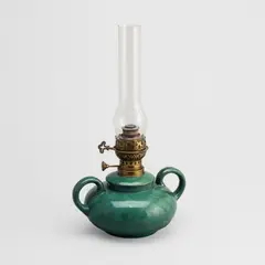 Oil lamp, Iris by Alfred William Finch, glazed ceramic, offered Oct 2026
