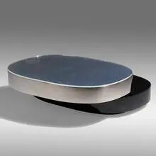 Gabriella Crespi, Tavola Scultura from the Plurimi series, c. 1975, lacquered wood, chrome-plated steel, Plexiglas
