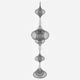 D'lisa Creager, Untitled (0721-03), 2021, hand-woven blackened copper wire