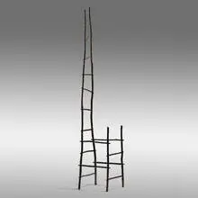 Jon Brooks, Styx Ladder-back chair, 1994, carved and lacquered wood