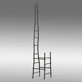 Jon Brooks, Styx Ladder-back chair, 1994, carved and lacquered wood