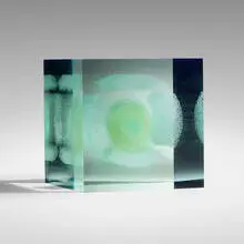 Wilfried Grootens, Where the Shark Bubbles Blow.8, c. 2013, painted, laminated, and polished glass