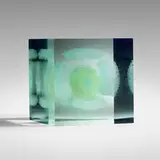 Wilfried Grootens, Where the Shark Bubbles Blow.8, c. 2013, painted, laminated, and polished glass