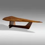 George Nakashima, Rare Sled-Shaped coffee table