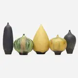 Rose and Erni Cabat, Collection of five Feelies, 1970-1985, glazed stoneware
