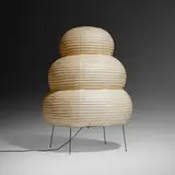 Isamu Noguchi, Akari light sculpture, model 25N, washi paper, bamboo, enameled steel