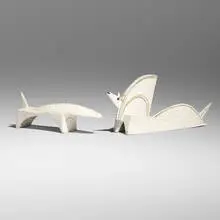 Bruno Gambone, Two animal sculptures, c. 1965, glazed stoneware