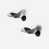 Serge Mouille, Saturne sconces, pair, 1957 / 2017, enameled aluminum and steel, brass