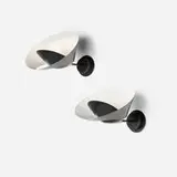 Serge Mouille, Saturne sconces, pair, 1957 / 2017, enameled aluminum and steel, brass