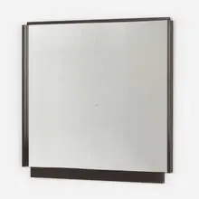André Sornay, Wall mirror, c. 1935, mahogany, mirrored glass