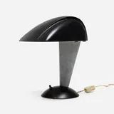 Walter Dorwin Teague, Polaroid desk lamp, model 114, 1939, painted Bakelite, aluminum