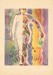 Vorsicht Seele by Karl Hermann Trinkaus, 1927, Aquarell, Faserstifte und Gouache auf festem Papier, sold Jun 2013