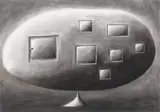Andreas Schulze, Haus, 1989, Pastellkreide auf Papier
