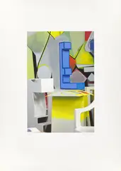 Mappenwerk, Malteser Edition, 2014, Original-Leinenkassette mit 6 Grafiken, jeweils auf Papier, mit einer DVD und einem Acrylglasspiegel, von unterschiedlichen Künstlern