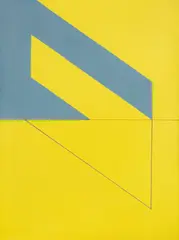 Robert Huot, Ohne Titel, 1965, 2-teilig: Acryl auf Leinwand