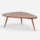 Phillip Lloyd Powell, Coffee table, c. 1959, marble, walnut