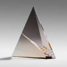 Mark Peiser, Ariel Path from the InnerSpace series, 1988, cast, cut, and polished glass