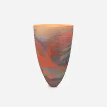 Lake Lefroy Suspension by Pippin Drysdale, 2000, porcelain ad gold luster, sold Sep 2021