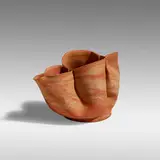 George E. Ohr, Exceptional pitcher, 1897-1900, glazed terracotta