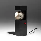 Angelo Lelii, Contrast table lamp, c. 1970, lacquered aluminum, matte chrome-plated steel