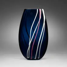 Gianni Versace, Funky vase, 1999, glass with applied details