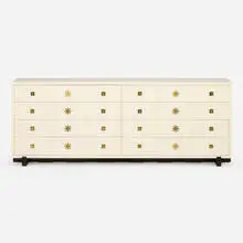 Tommi Parzinger, Cabinet, c. 1955, lacquered wood, brass