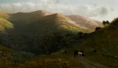 Thaddeus Welch, A view with cows on a path