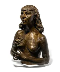 Jacob Epstein, Sixth Portrait of Kathleen, 1941, bronze with dark brown patina