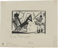 Wrack 2 by Lyonel Feininger, 1919, Holzschnitt auf feinem Japan-Bütten, sold Apr 2025