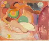 Max Ackermann, Ohne Titel, 1937, Öl auf Sperrholzplatte