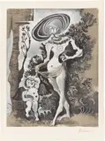 Vénus et l’amour voleur de miel (d’après Cranach l’Ancien) by Pablo Picasso, Um 1957, Farblithografie auf Arches-Velin, sold Jun 2023