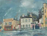 Wilhelm Kohlhoff, Pariser Straßenbild, 1931, Öl auf Leinwand