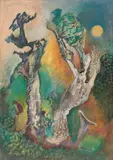 Edmund Kesting, Alte Weidenstämme am Moor