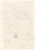 Panamarenko, O.O. P.Z. Paradox, 1976, Kugelschreiber und Tinte auf Papier