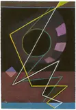 Adolf Fleischmann, Ohne Titel, Um 1946, Gouache auf schwarzem Tonpapier