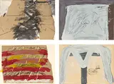 Berlin Suite by Antoni Tàpies, 1974, Original-Halbleinenmappe m. 10 Farblithografien, jew. auf Arches-Velin, sowie einem typografisch bedruckten Deckblatt au, sold Jun 2019