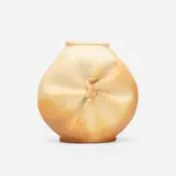 Vase by George E. Ohr, 1897-1900, glazed earthenware, sold Sep 2021