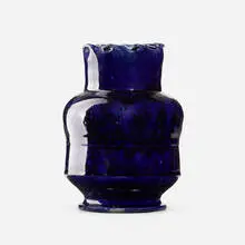 Vase by George E. Ohr, 1898-1910, glazed earthenware, sold Sep 2021