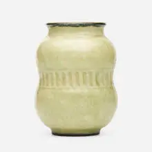 Vase by Émile Decoeur, c. 1910, glazed stoneware, sold Sep 2021