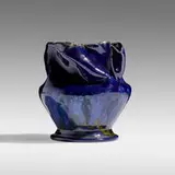 Vase by George E. Ohr, 1897-1900, glazed earthenware, sold Sep 2021