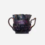 Rare and Exceptional Jefferson vase by George E. Ohr, 1896, glazed earthenware, sold Sep 2021